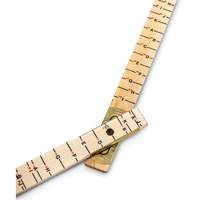 R&egrave;gle de maçon surdimensionn&eacute; Red End, 6' lo, Bois, Graduations de 1/16" Moffatt Supply & Specialties