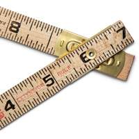 R&egrave;gle pliante, 6' lo, Bois, Graduations de 1/16" Moffatt Supply & Specialties