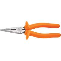 Long Nose Pliers, Insulated, Side-Cutting/Stripping, 8-15/16" L Moffatt Supply & Specialties