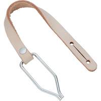 Handline with Thong Clip, Leather, Beige Moffatt Supply & Specialties