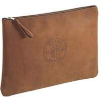 Contractor's Leather Portfolio Zipper Bag, Tool Holder, Leather, 1 Pockets Moffatt Supply & Specialties