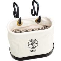 Aerial-Basket Oval Bucket, Canvas, 14" Dia. x 10" H, 150.0 lbs. Load Rating Moffatt Supply & Specialties