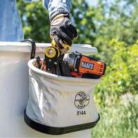 Aerial-Basket Oval Bucket, Canvas, 14" Dia. x 10" H, 150.0 lbs. Load Rating Moffatt Supply & Specialties