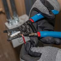 Klein-Kurve&reg; Wire Stripper/Cutter, 7-1/2" L, 6-12 AWG Moffatt Supply & Specialties