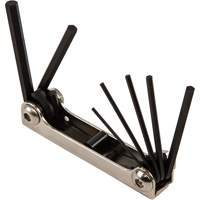 Folding Hex Key Set, 7 Pcs., Metric Moffatt Supply & Specialties