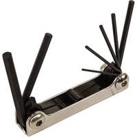 Folding Hex Key Set, 7 Pcs., Metric Moffatt Supply & Specialties