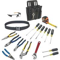 Jeu doutils Journeyman avec ceinture &agrave; outils et pochette en cuir, 18 morcea Moffatt Supply & Specialties