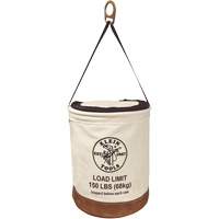 Canvas Bucket with Bucket Top, Canvas, 14" Dia. x 22" H, 150 lbs. Load Rating Moffatt Supply & Specialties