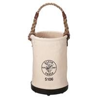 Straight-Wall Bucket, 9" L x 9" W x 14" H, Canvas, Beige Moffatt Supply & Specialties