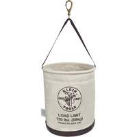 Canvas Bucket, All-Purpose with Drain Holes, Canvas, 12" Dia. x 15" H, 150 lbs. Load Rating Moffatt Supply & Specialties