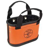 Hard-Body Oval Bucket, 14" L x 7" W x 10" H, Plastic, Orange Moffatt Supply & Specialties
