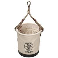 Tapered-Wall Bucket, 12" L x 9" W x 12" H, Canvas, Natural Moffatt Supply & Specialties