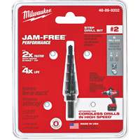 #2 Step Drill Bit, 3/16" - 1/2" , 1/16" Increments, High Speed Steel Moffatt Supply & Specialties