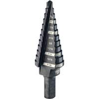 #4 Step Drill Bit, 3/16" - 7/8" , 1/16" Increments, High Speed Steel Moffatt Supply & Specialties
