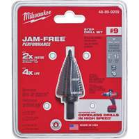 #9 Step Drill Bit, 7/8" - 1-1/8" , High Speed Steel Moffatt Supply & Specialties