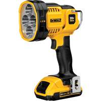 Projecteur &agrave; del pour chantier, DEL, 1000 Lumens, Piles Rechargeable Moffatt Supply & Specialties