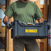 ToughSystem&reg; Tote, 21-29/32" x 12-13/32" x 10-29/32", Black Moffatt Supply & Specialties