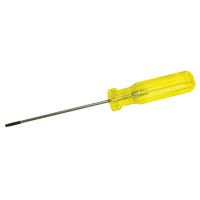 Electrician's Slotted Screwdriver, 1/8" Tip, Round, 7-1/4" L, Plastic Handle Moffatt Supply & Specialties
