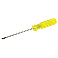 Electrician's Slotted Screwdriver, 5/32" Tip, Round, 7-3/4" L, Plastic Handle Moffatt Supply & Specialties