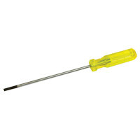 Electrician's Slotted Screwdriver, 3/16" Tip, Round, 9-1/2" L, Plastic Handle Moffatt Supply & Specialties