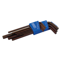 Extra Long Arm Hex Key Set, 9 Pcs., Metric Moffatt Supply & Specialties