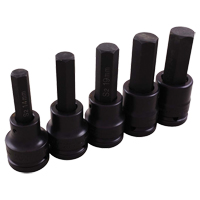 Impact Socket Set, Hex, 3/4" Drive, 5 Pcs Moffatt Supply & Specialties