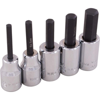 Jeu de douilles &agrave; t&ecirc;te hexagonale, Hexagonale, Prise 3/8", 5 mrcx Moffatt Supply & Specialties