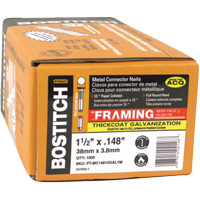 Clous en angle &agrave; 35° Strapshot pour connecteur de charpente Moffatt Supply & Specialties