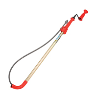 Toilet Auger, Manual, Bulb, 6' Cable Length, 1/2" Cable Diameter Moffatt Supply & Specialties