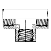 Raccord En T&eacute; Femelle, Laiton, 1/8" Moffatt Supply & Specialties
