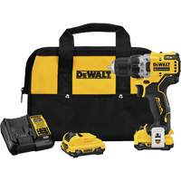 Xtreme Brushless Drill Driver Kit, Lithium-Ion, 12 V, 3/8" Chuck, 250 UWO Torque Moffatt Supply & Specialties