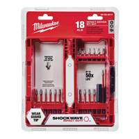 Shockwave Impact Duty Driver Bit Set, 18 Pcs., Phillips/Square Moffatt Supply & Specialties