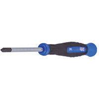 Phillips Precision Screwdriver, #00, 5" L, Cushion Grip Handle Moffatt Supply & Specialties