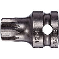 Socket Bit, Triple Square, 5 x 1" L, 3/8" Drive Moffatt Supply & Specialties