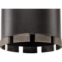 Diamond Ultra Wet Core Drill Bit, 3", 16" Depth of Cut, 1-1/4"-7 Thread Moffatt Supply & Specialties
