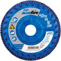 BlueFire R884P Coarse Grit Flap Disc, 5" x 7/8", Type 27, 60 Grit, Zirconia Alumina Moffatt Supply & Specialties