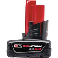 M12 Redlithium XC6.0 Battery, Lithium-Ion, 12 V, 6 Ah Moffatt Supply & Specialties