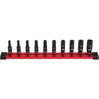 Jeu de douilles SAE &agrave; 6 pans Shockwave Impact Duty, 14 Mcx, Chocs, Prise de 1/4", Profond Moffatt Supply & Specialties