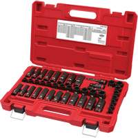 Jeu de douilles SAE & m&eacute;triques &agrave; 6 pans Shockwave Impact Duty, 43 Mcx, Chocs, Prise de 3/8", Profond Moffatt Supply & Specialties