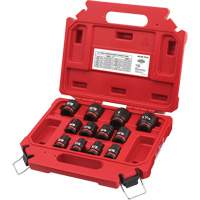 Jeu de douilles SAE &agrave; 6 pans Shockwave Impact Duty, 12 Mcx, Chocs, Prise de 1/2" Moffatt Supply & Specialties
