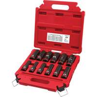 Jeu de douilles SAE &agrave; 6 pans Shockwave Impact Duty, 12 Mcx, Chocs, Prise de 1/2", Profond Moffatt Supply & Specialties