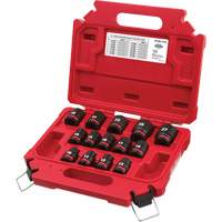 Jeu de douilles m&eacute;triques &agrave; 6 pans Shockwave Impact Duty, 14 Mcx, Chocs, Prise de 1/2" Moffatt Supply & Specialties