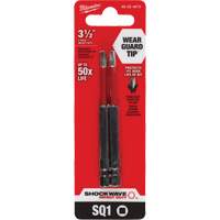Embout de tournevis Shockwave Impact Duty, Carr&eacute;e, Embout #1, Prise 1/4", Longueur 3-1/2" Moffatt Supply & Specialties