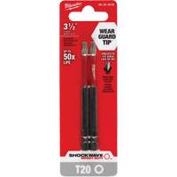 Embout de tournevis Shockwave Impact Duty, Torx, Embout T-20, Prise 1/4", Longueur 3-1/2" Moffatt Supply & Specialties