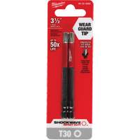 Embout de tournevis Shockwave Impact Duty, Torx, Embout T-30, Prise 1/4", Longueur 3-1/2" Moffatt Supply & Specialties