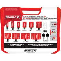 Ensemble de scie-cloche bim&eacute;tallique pour &eacute;lectricien, 16 morceaux Moffatt Supply & Specialties