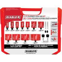 Ensemble de scie-cloche bim&eacute;tallique de plombier, 17 morceaux Moffatt Supply & Specialties