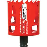 Wood & Metal Hole Saw, 2-9/16", 2-3/8" Depth of Cut, Carbide Moffatt Supply & Specialties