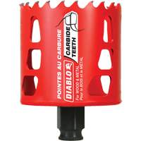 Wood & Metal Hole Saw, 2-11/16", 2-3/8" Depth of Cut, Carbide Moffatt Supply & Specialties