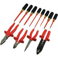 Insulated Screwdriver & Pliers Set, 1000 V, 12 Pcs Moffatt Supply & Specialties